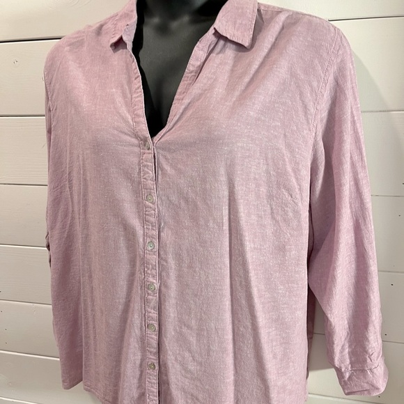 💜 SIGRID OLSEN – Rose mauve blouse – Size 3X - Picture 10 of 12